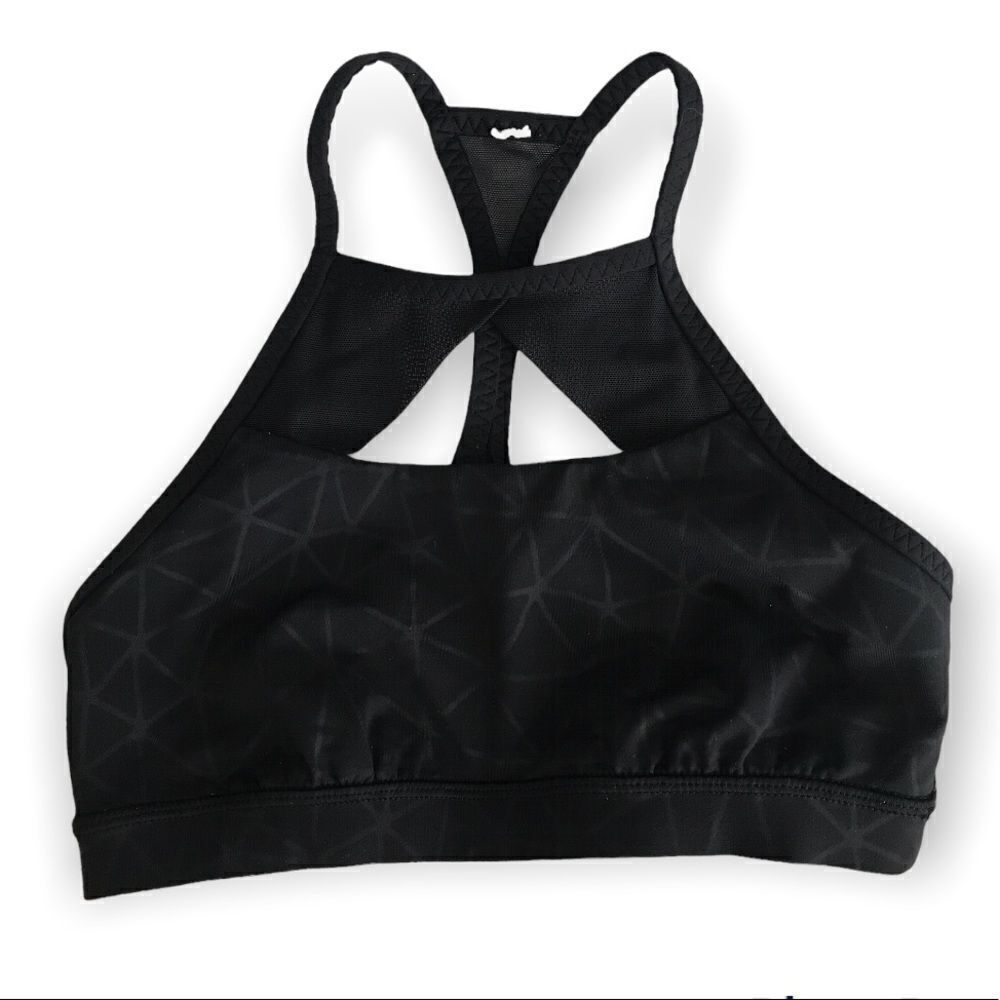 Lululemon Pedal Pace Bra Dream Catcher Embossed Black size 4 - Picture 3 of 4